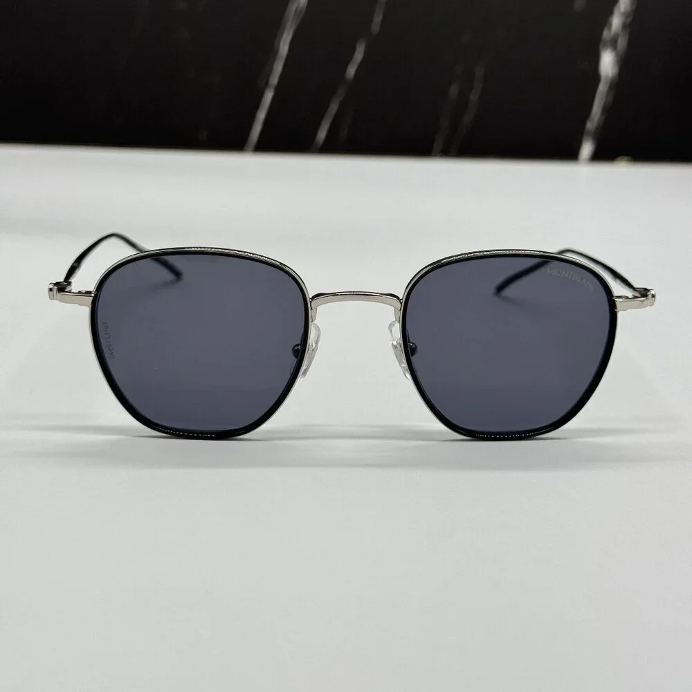 NEW MONTBLANC SUNGLASSES MEN BLACK GRAY EYEWEAR MONTBLANC MB0160S 001